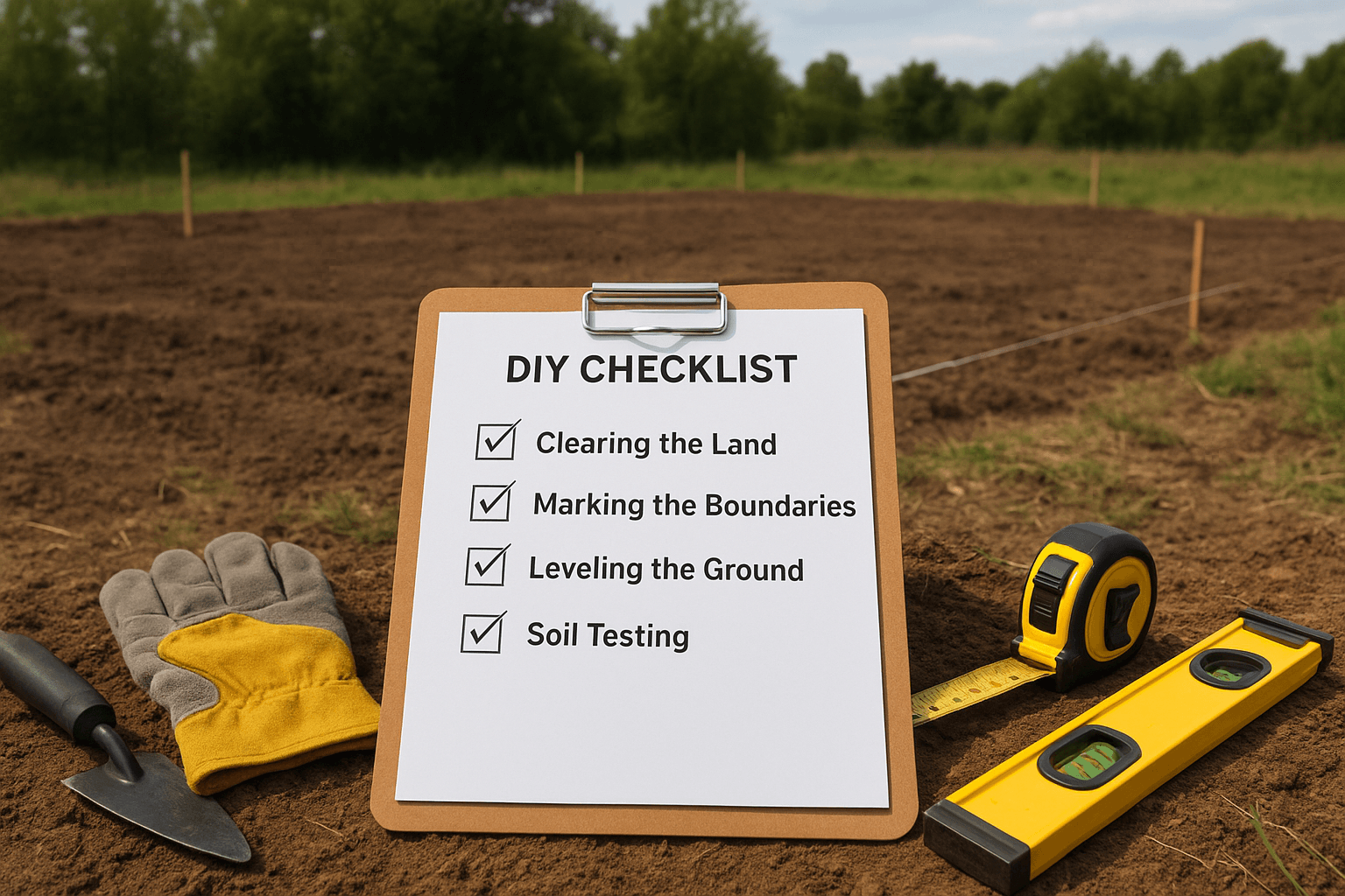 construction site preparation checklist