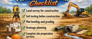 plot preparation for construction